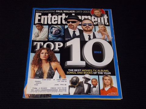 2013 DECEMBER 13 ENTERTAINMENT WEEKLY MAGAZINE - THE TOP 10 COVER - E 12325