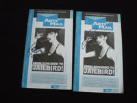 2002 FROM SONGBIRD TO JAILBIRD! PROGRAM- DEBORAH GIBSON SIGNED -LOT OF 2- J 8301