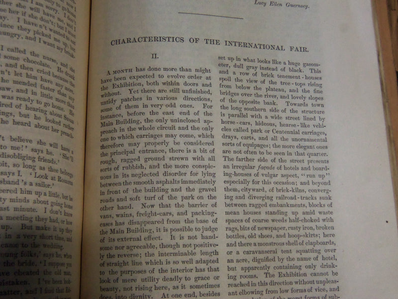 1876 THE ATLANTIC MONTHLY MAGAZINE LOT OF 9 - O. W. HOLMES - JEWETT - WR 308