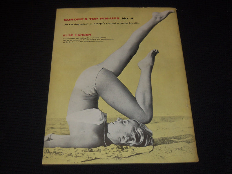 1957 NO. 4 EUROPE'S TON PIN-UPS MAGAZINE - ANITA EKBERG & LOREN COVER - E 16129