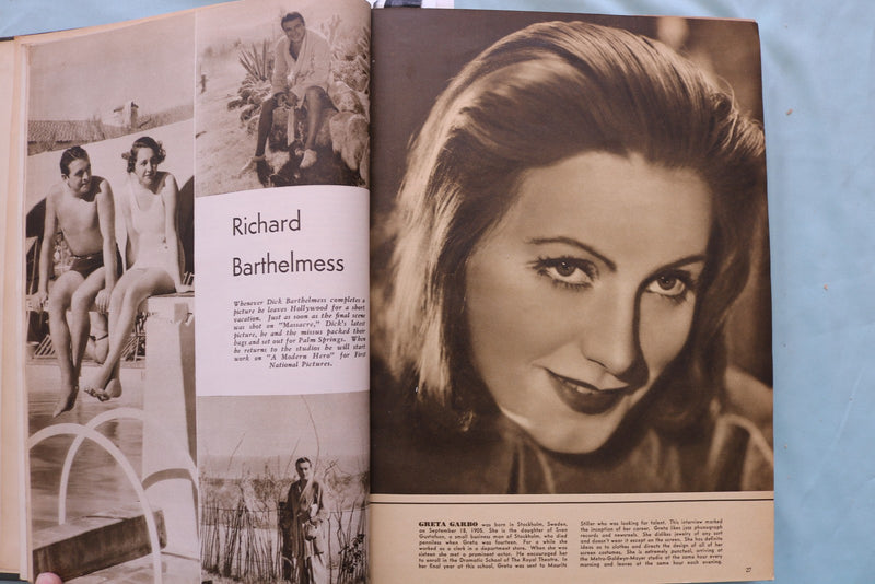 1934 MAR-AUG SCREEN ROMANCES MAGAZINE BOUND VOLUME -DIETRICH-HARLOW - KD 9684