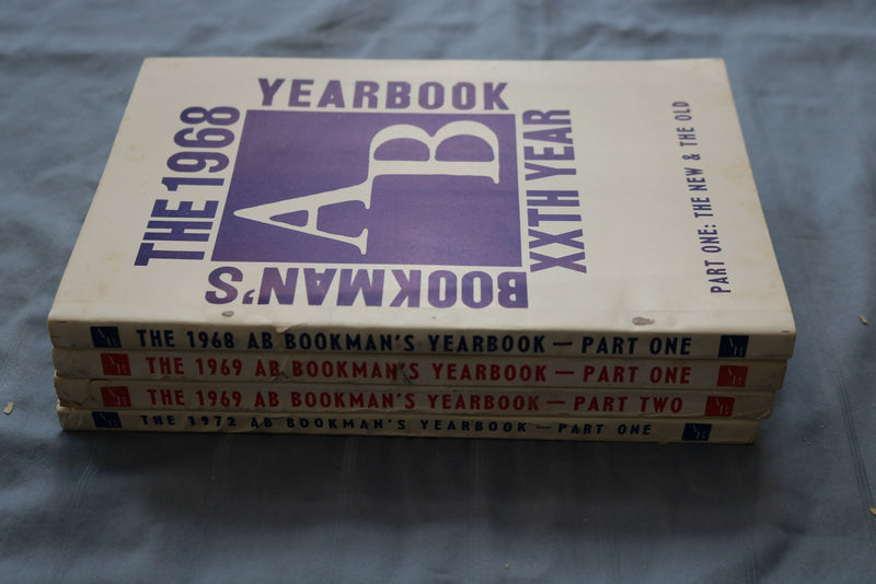 1968-1972 AB BOOKMAN'S YEARBOOK - LOT OF 4 - O 3895
