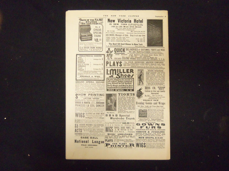 1916 SEPTEMBER 9 THE NEW YORK CLIPPER MAGAZINE - ROSEMARY THEBY - ST 3188
