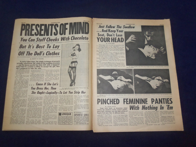1966 MARCH 5 FLASH NEWSPAPER - GUYS DIAL AND DOLLS DELIVER - NP 6961
