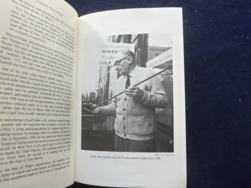 1984 ST. ANDREWS HOME OF GOLF SOFTCOVER BOOK - FORWARD BY BOBBY JONES - KD 8215