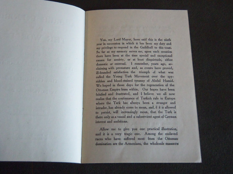 1916 A FREE FURNITURE FUTURE FOR THE WORLD SOFTCOVER BOOK BY ASQUITH - J 7191
