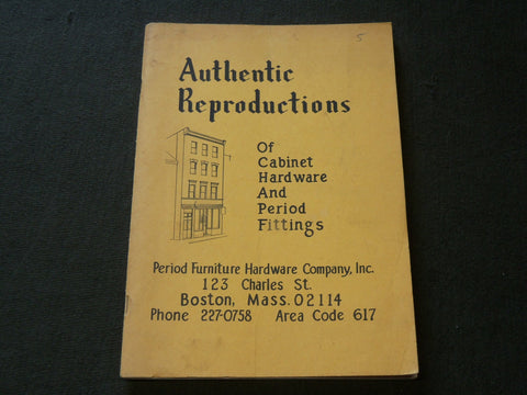 1967 PERIOD FURNITURE HARDWARE COMPANY CATALOGUE - BOSTON - J 6161