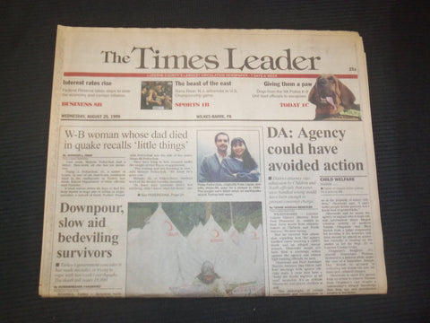 1999 AUGUST 25 WILKES-BARRE TIMES LEADER - AGENCY COULD AVOID ACTION - NP 7478