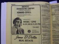 1977 SUMTER COUNTY, GEORGIA DIRECTORY - SOFTCOVER - JIMMIE CARTER - SP 1534T