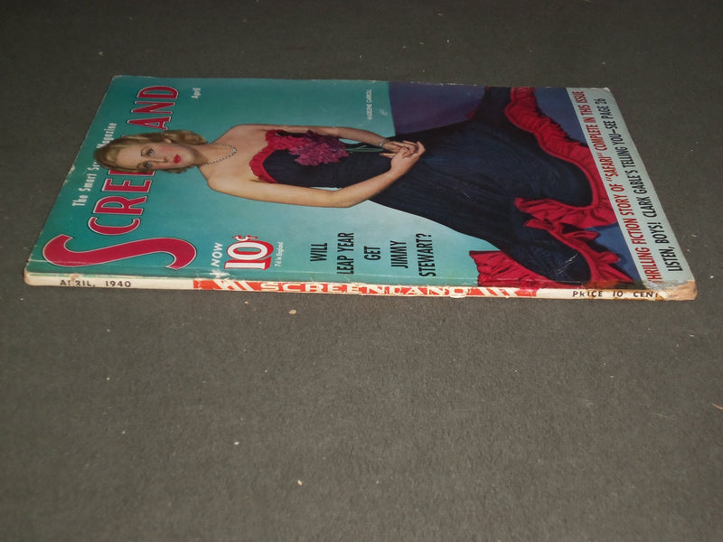 1940 APRIL SCREENLAND MAGAZINE - MADELEINE CARROLL COVER - M 51