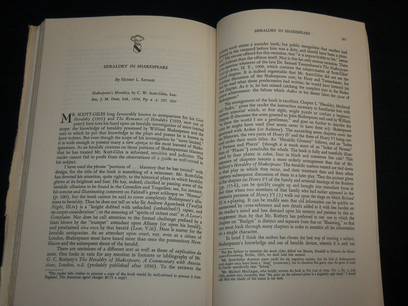 1950 OCTOBER THE SHAKESPEARE QUARTERLY MAGAZINE - VOLUME 1 NO. 4 - J 6820