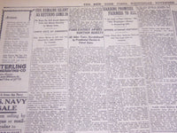 1920 NOVEMBER 3 NEW YORK TIMES - HARDING WINS MILLION LEAD HERE - NT 7115