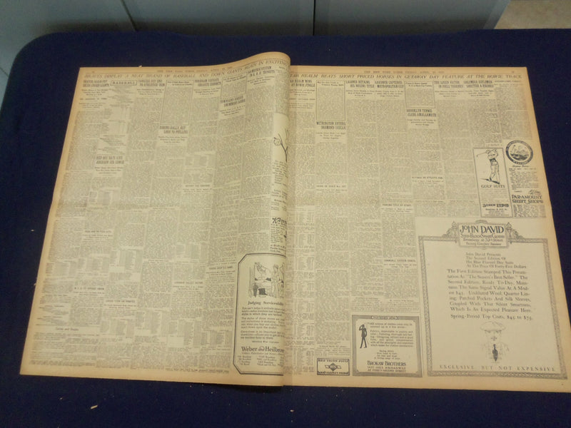 1920 APRIL 16 NEW YORK TIMES - RAILROADS GIVE 