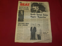 1967 OCT 7 THE BEAT NEWSPAPER - ERIC BURDON - PHOTOS, ARTICLES & ADS - NP 3921