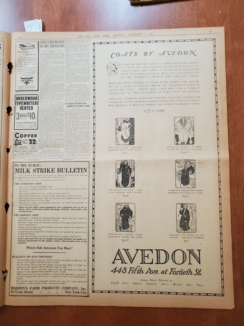1921 NOVEMBER 7 NEW YORK TIMES - CURRAN PROMISES A HOUSECLEANING - NT 8022