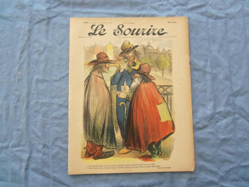 1903 SEP 12 LE SOURIRE MAGAZINE - ILLUSTRATED COMEDY - FRENCH TEXT - SP 4865W