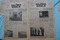 1953-1954 THE KILMER EAGLE NEWSPAPER - CAMP KILMER, NJ - LOT OF 16 - NP 9059