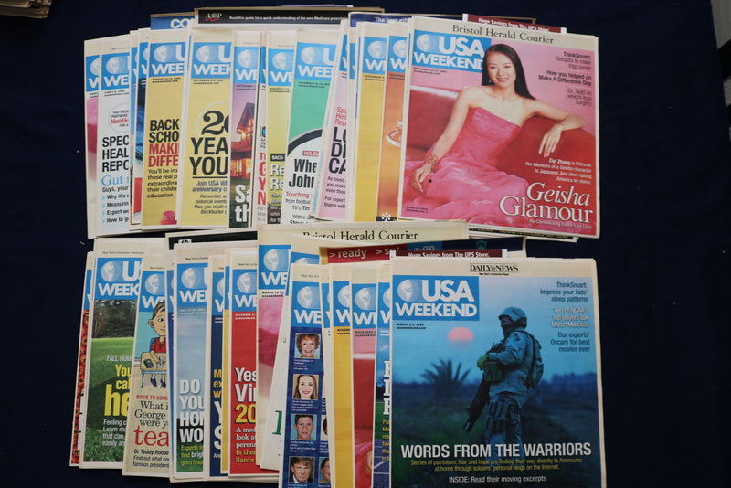 2004-2008 SUNDAY MAGAZINE SECTIONS USA-PARADE-PROFILE - LOT OF 182 - O 3392