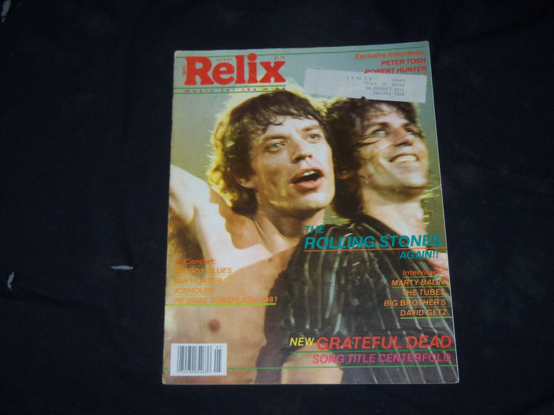 1981 OCTOBER RELIX MAGAZINE - THE ROLLING STONES COVER - B 121