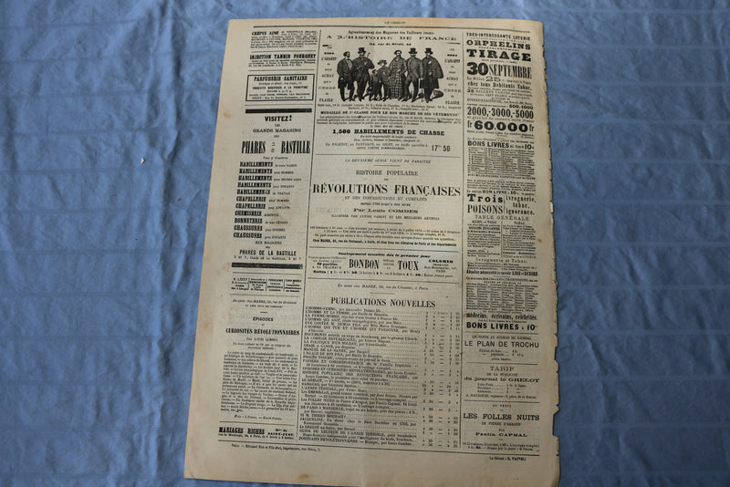 1872 SEPTEMBER 15 LE GRELOT NEWSPAPER - CONTENT DE LUI! - FRENCH - NP 8600