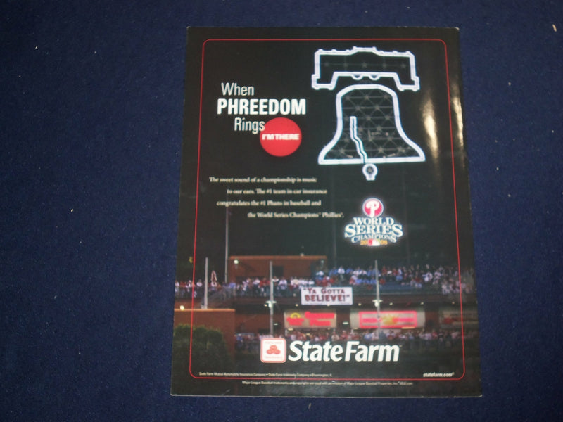 2008 SPORTS ILLUSTRATED MAGAZINE -PHILADELPHIA PHILLIES WORLD CHAMPIONS- ST 6766