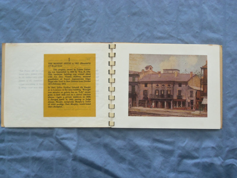 1964 EARLY VIEWS OF THE VIEUX CARRE SOFTCOVER BOOK BY WILLIAM WOODWARD - K 303