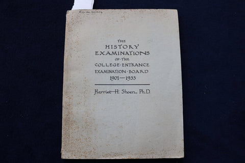 1936 COLLEGE ENTRANCE EXAMINATION BOARD HISTORY 1901-1933 SOFTCOVER - K 1587