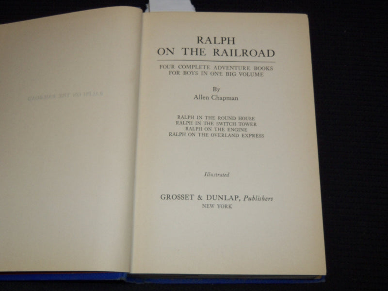 1906-1910 RALPH ON THE RAILROAD 4 NOVELS IN ONE BY ALLEN CHAPMAN - KD 7846