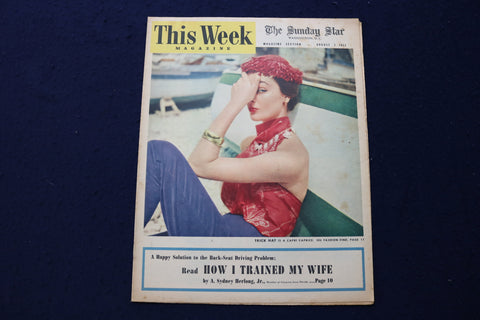 1952 AUGUST 3 THIS WEEK MAGAZINE - CAPRI CAPRICE COVER - E 22952
