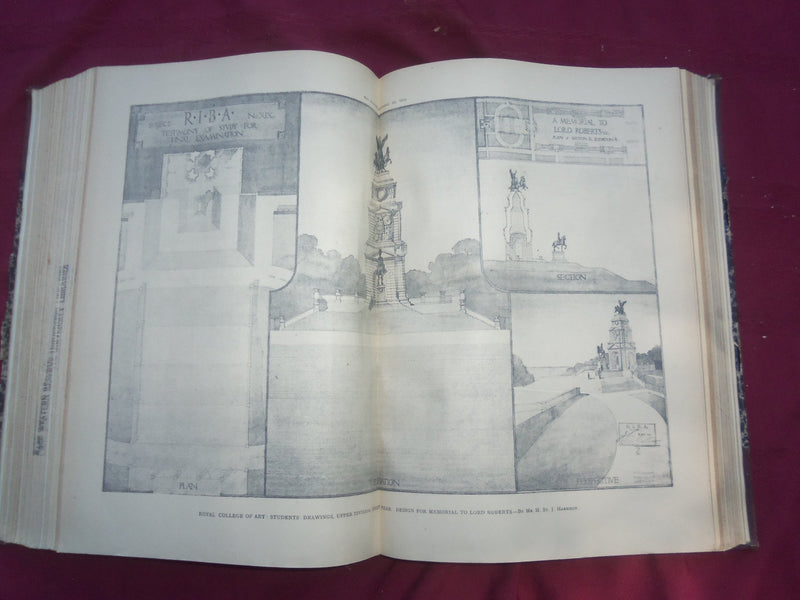 1915 JULY-DECEMBER THE BUILDER U. K. MAGAZINE BOUND VOLUME - FOLD OUTS- C 56