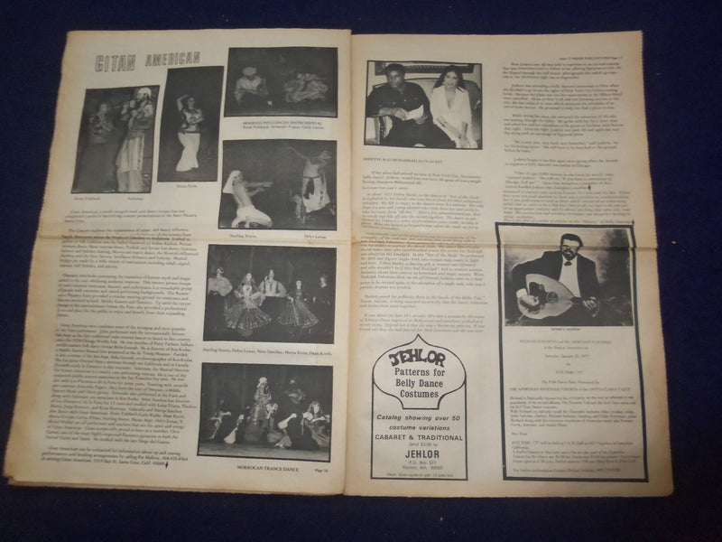 1976 HABIBI NEWSPAPER - VOLUME 3, NUMBER 8 - MIDDLE EASTERN DANCE/MUSIC- NP 6857