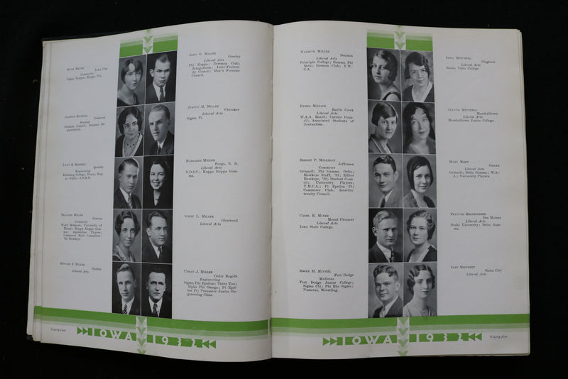 1932 THE HAWKEYE UNIVERSITY OF IOWA YEARBOOK - IOWA CITY, IOWA - YB 3540