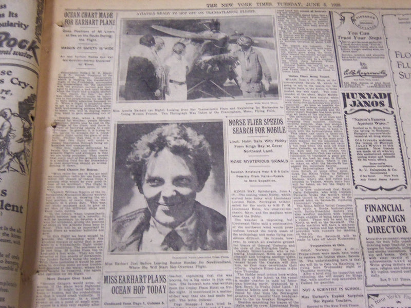 1928 JUNE 5 NEW YORK TIMES - SOUTHERN CROSS SPANS OCEAN TO FIJI - NT 5358