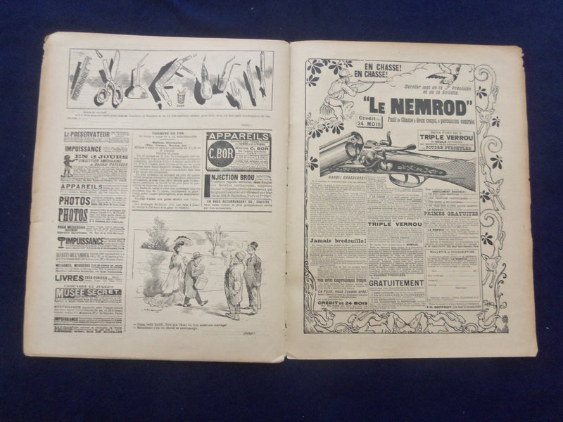 1905 JAN 28 LE SOURIRE MAGAZINE - ILLUSTRATED COMEDY - FRENCH TEXT - SP 4866U