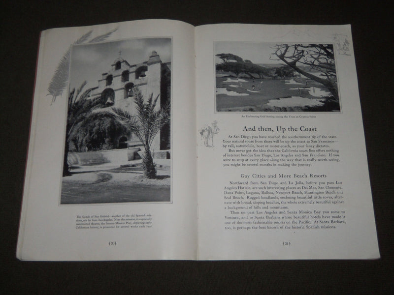 1930 CALIFORNIA UNION PACIFIC SYSTEM BOOK - NICE PHOTOS - J 3167