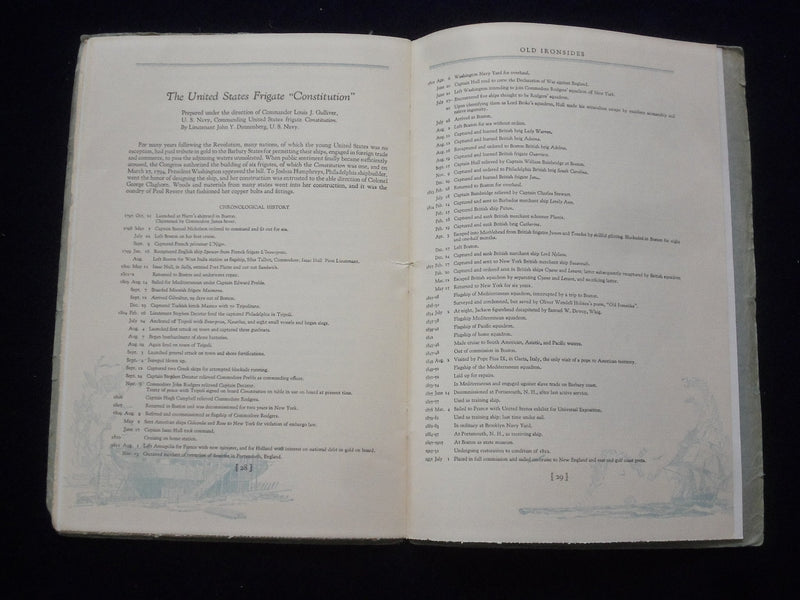 1931 SOME STORIES OF OLD IRONSIDES SOFTCOVER BOOK - J 9634