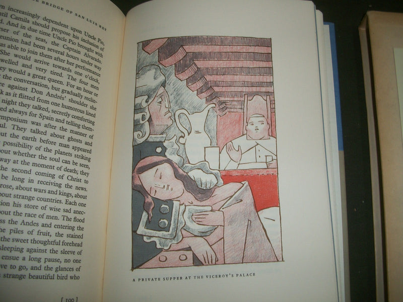 1962 BRIDGE OF SAN LUIS REY BY THROTON WILDER BOOK W/ SLIP CASE - KD 612