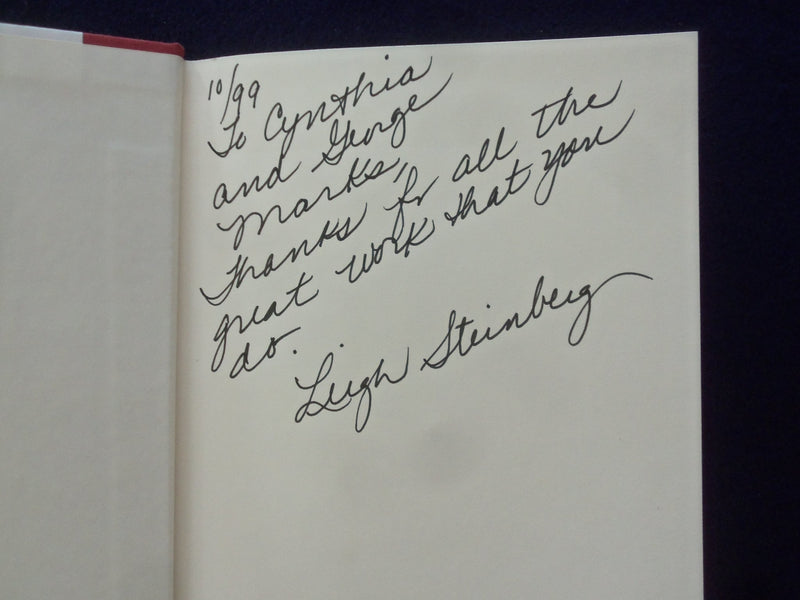 1998 WINNING WITH INTEGRITY HARDCOVER BOOK BY LEIGH STEINBERG - SIGNED - KD 9328