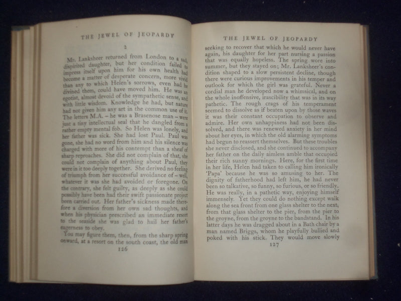 1929 FISHMONGER'S FIDDLE HARDCOVER BOOK BY A. E. COPPARD - KD 9074