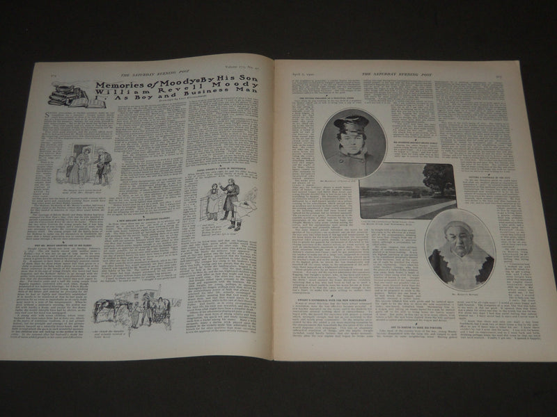 1900 APRIL 7 THE SATURDAY EVENING POST MAGAZINE - ILLUSTRATED COVER - SP 578