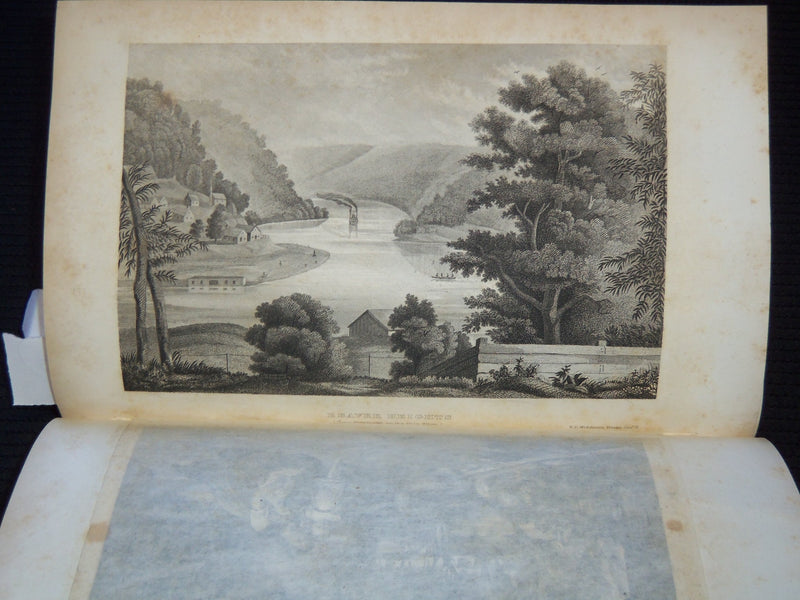 1854 THE LADIES' REPOSITORY MAGAZINE BOUND VOLUME - NICE ENGRAVINGS - KD 7884