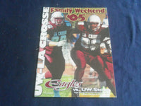 2005 OCTOBER 29 FOOTBALL PROGRAM - UNIV WI-STOUT VS UNIV WI-LACROSSE - SP 1218F