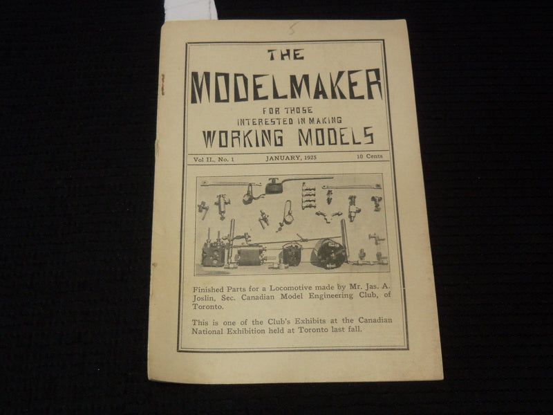 1925 JANUARY THE MODEL MAKER MAGAZINE - VOLUME 2 NO. 1 - K 2644