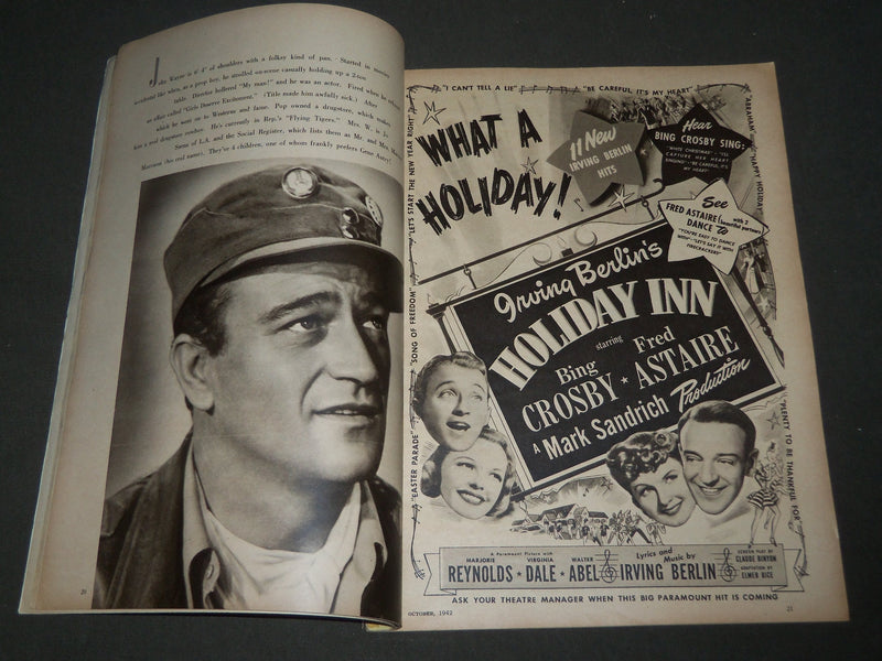 1942 OCTOBER MODERN SCREEN MOVIE MAGAZINE - LANA TURNER COVER - ADS - M 135