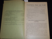 1914-1929 CALIFORNIA FISH AND GAME MAGAZINE BOUND VOLUME LOT OF 14 - KD 1A