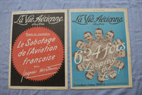 1919 LA GUERRE & LA VIE AERIENNE ILLUSTRE MAGAZINES- FRENCH - LOT OF 28 - O 3852
