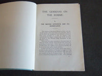 1917 THE GERMANS ON THE SOMME SOFTCOVER BOOK BY PHILIP GIBBS - J 7189