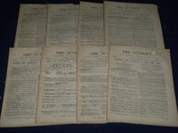 1887 THE ACADEMY WEEKLY REVIEW OF LITERATURE LOT OF 52 COMPLETE - LONDON - O 1