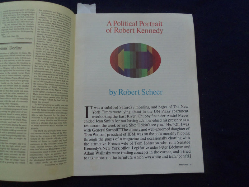 1967 FEBRUARY RAMPARTS MAGAZINE - BOBBY KENNEDY COVER - JORGE BORGES - SP 5540S
