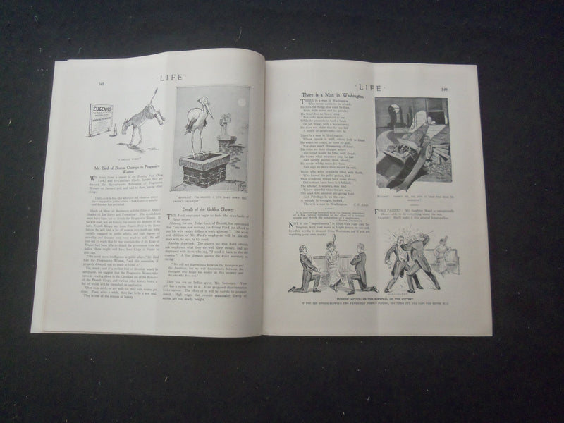 1914 FEBRUARY 26 LIFE MAGAZINE - WILL HE GET OVER? - L 758V